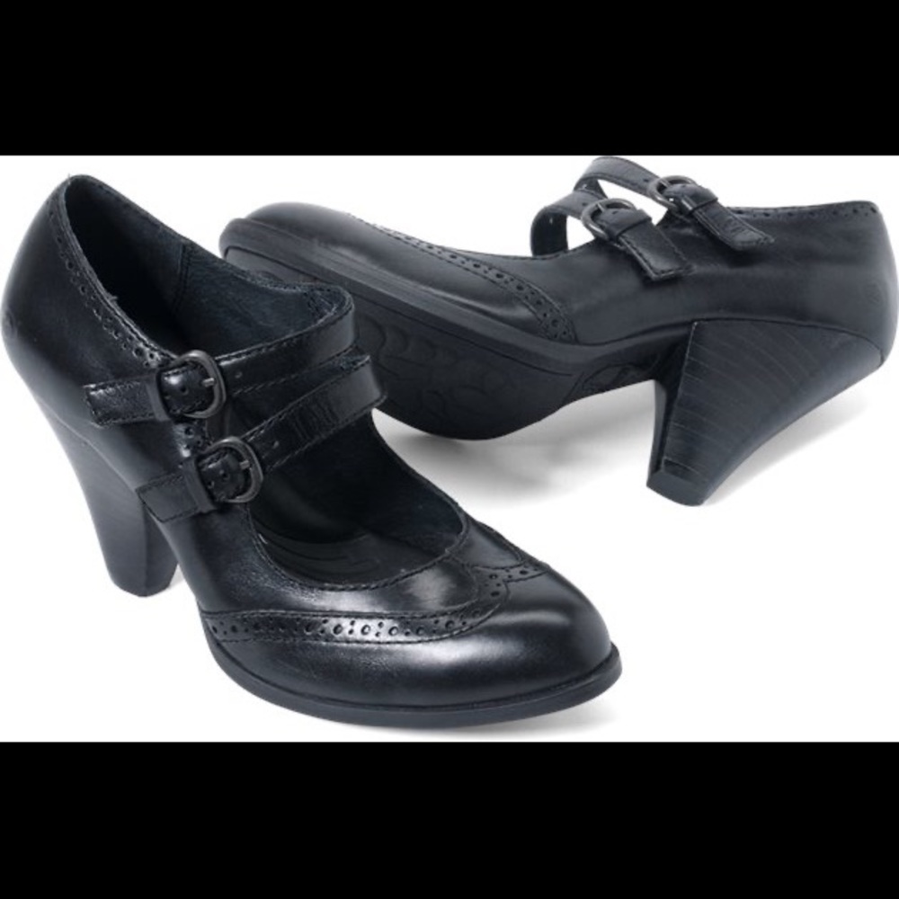 Born Davina wing-tip witchy retro shoes leather